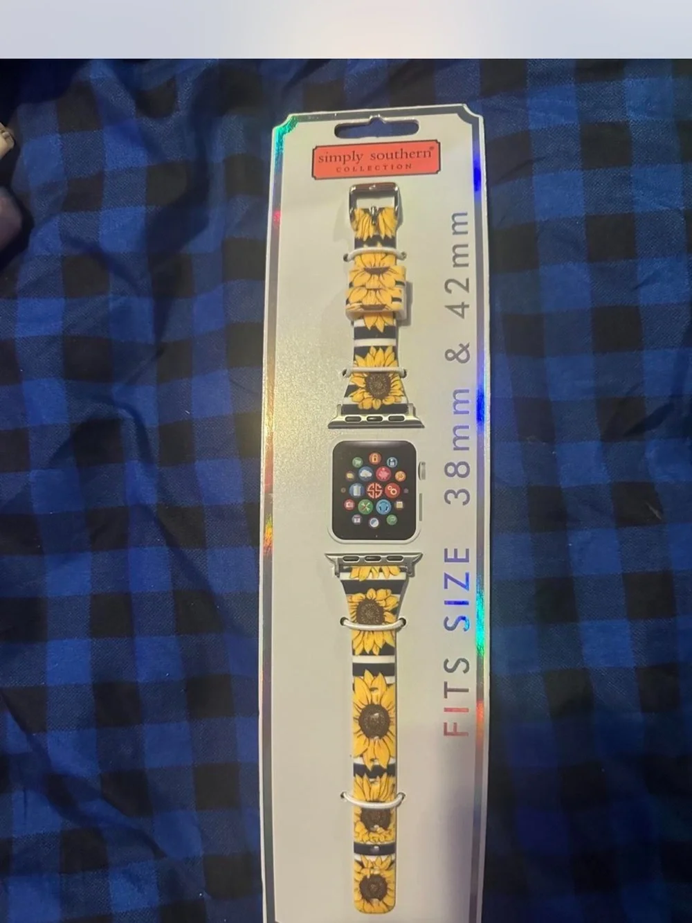 Simply Southern Yellow Sunflower Silicone Apple Watch Band